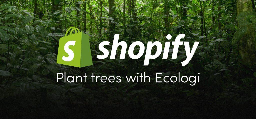 Automatic tree planting via Shopify
