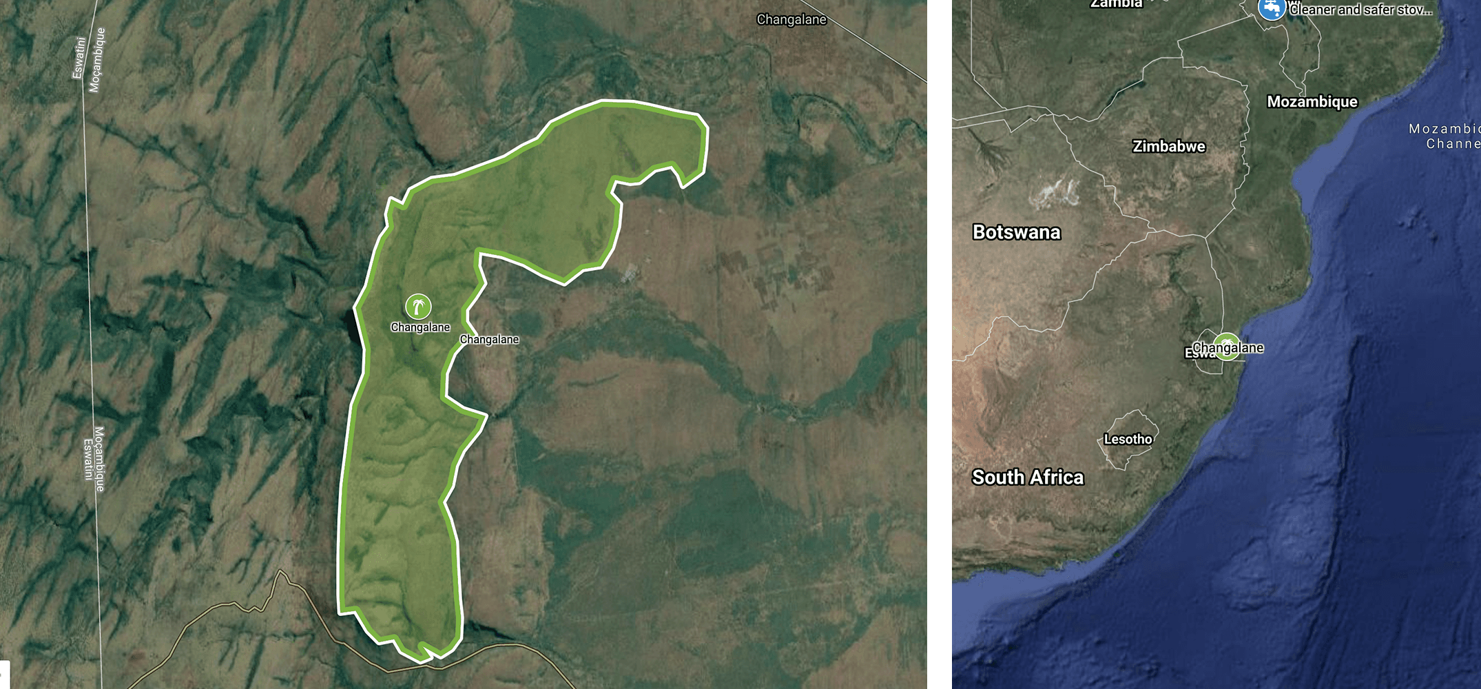 New site, Mozambique planting site