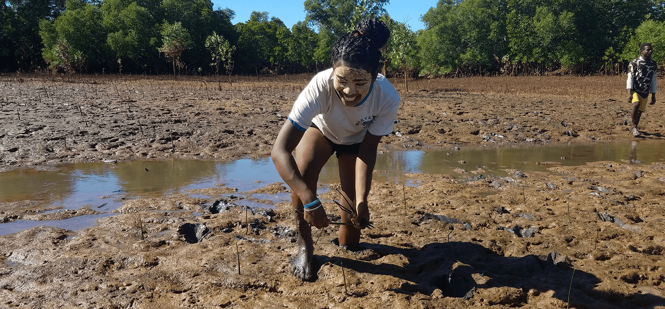 Local tree planter in our 1st site in Madagascar